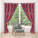 CRIMSON - Beautiful Red Velvet Hand-Made FULLY-LINED  Curtain